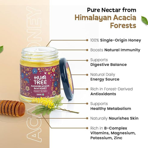 HUMTREE - Kashmiri Acacia Raw White Honey- 250gms