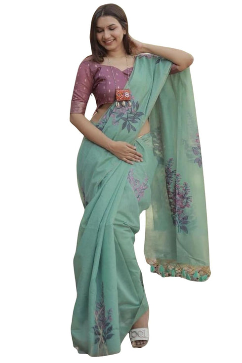Vasthrlay Kanjivaram Cotton Blouse Ethnic Wear