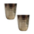 Pure Brass Bell Shape Water Glass | Pack of 2