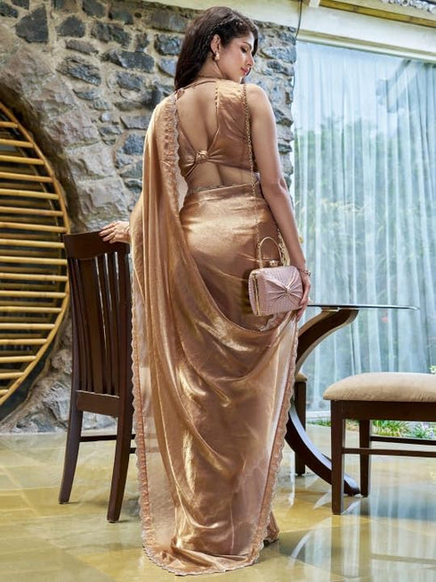 Vasthrlay Chiffon Unstitched Saree