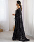 Vasthrlay Chiffon Silver Sequin Metallic
