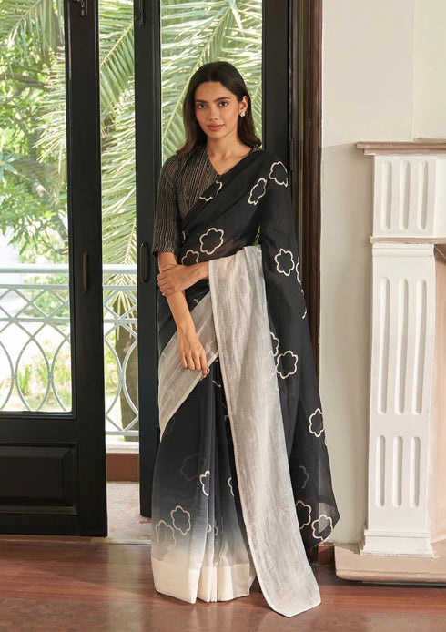 Vasthrlay Lightweight Linen Blend Contrast