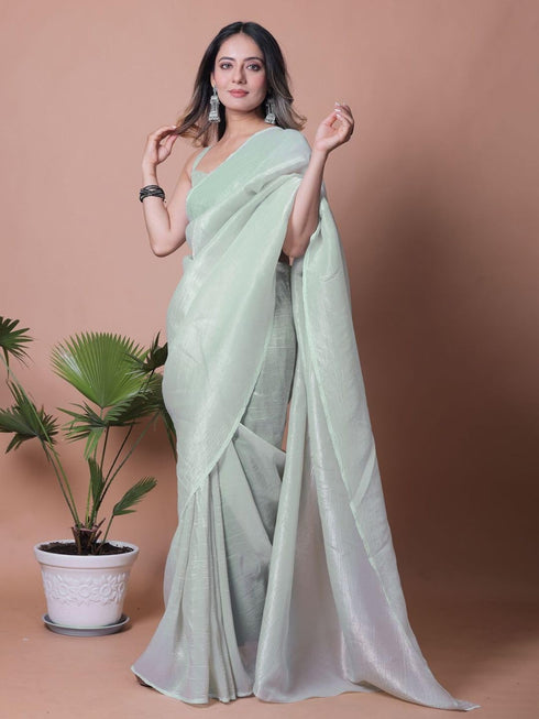 Vasthrlay Lavender Unstitched Saree