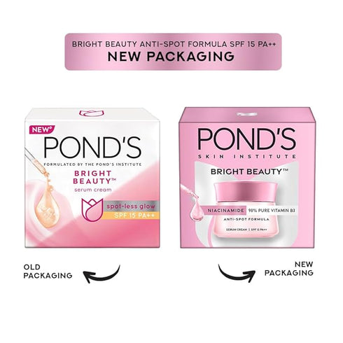 Ponds Bright Beauty Sun Protection SPF 15 PA++ Serum Cream|50g