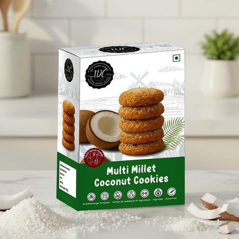 The Dough Corner Healthy Multi Millet Coconut Cookies