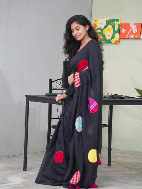 Vasthrlay Multicolor Patchwork Matching Unstitched