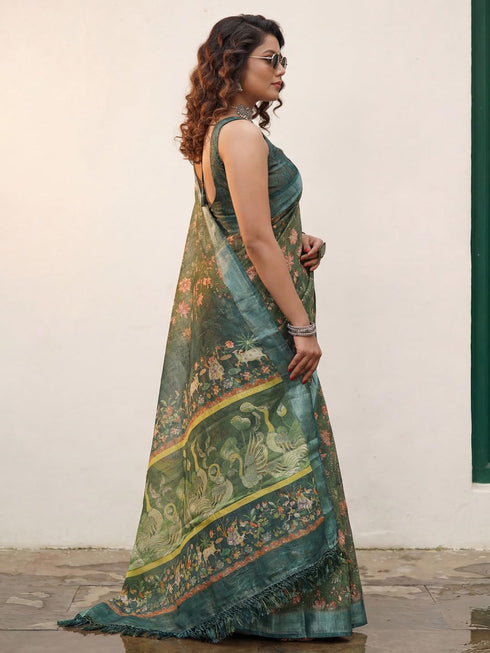 Vasthrlay Madhubani Unstitched Sai Ethnic Wear