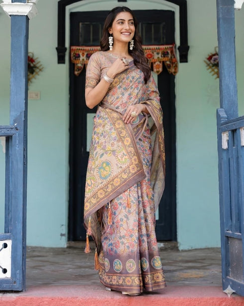 Vasthrlay Printed Handloom Unstitched
