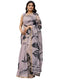 Vasthrlay Womens Printed Unstitched Multicolor Saree