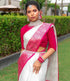 Vasthrlay White Kanjivaram Saree