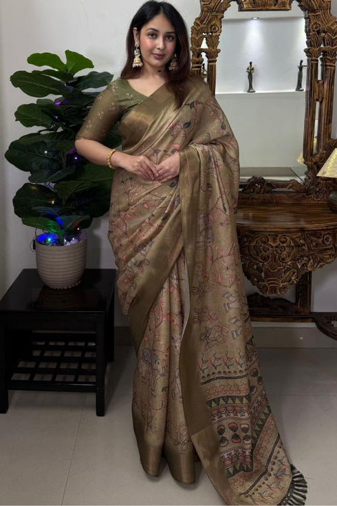 Vasthrlay Cotton Unstitched Lavender Ethnic Wear