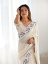 Vasthrlay Embroidery Dusty Saree