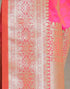 Vasthrlay Kanjivaram Banarasi Wedding Orange Saree