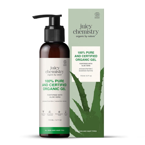 Juicy Chemistry Organic Aloe Vera Gel 110ml Multipurpose Gel