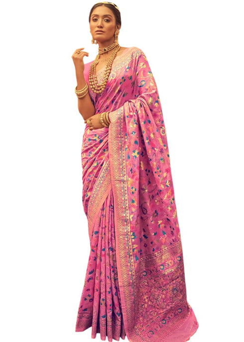 Vasthrlay Kanjivaram Unstitched Saree