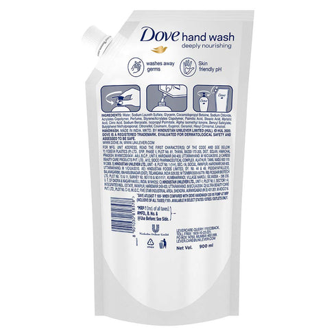 Dove Moisturising Liquid Hand Wash 900 Ml Refill
