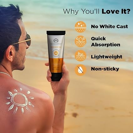 The Man Company Oil-Free Sunscreen Gel Spf 50 Pa+++