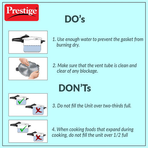 Prestige Apple Plus Inner Lid Aluminium Pressure Cooker