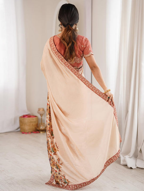 Vasthrlay Lavender Embroidered Unstitched Fl Ethnic Wear
