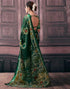 Vasthrlay Womens Printed Unstitched Green Saree