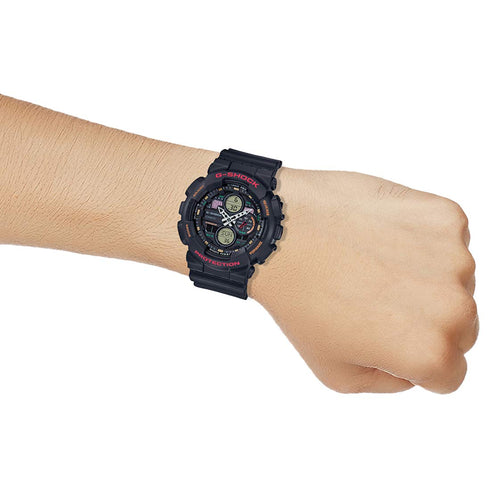 Casio G-Shock GA-140-1A4DR Analog-Digital Black Dial Men Watch Black Resin Strap (G976)