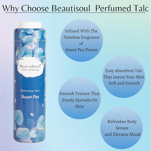 Beautisoul Sweet Pea Talcum Powder
