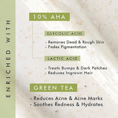 mCaffeine 10% AHA & Green Tea Body Scrub