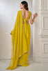 vasthrlayMustard Georgette Pleated Unstiched Ethnic Wear