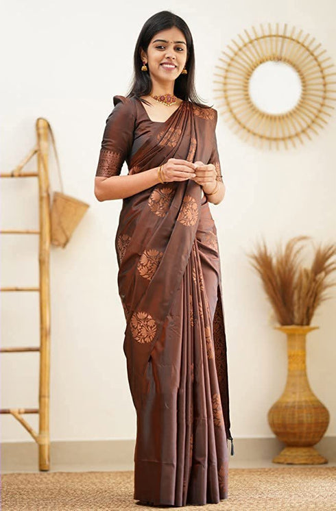 Vasthrlay Kanjivaram Unstitched Saree