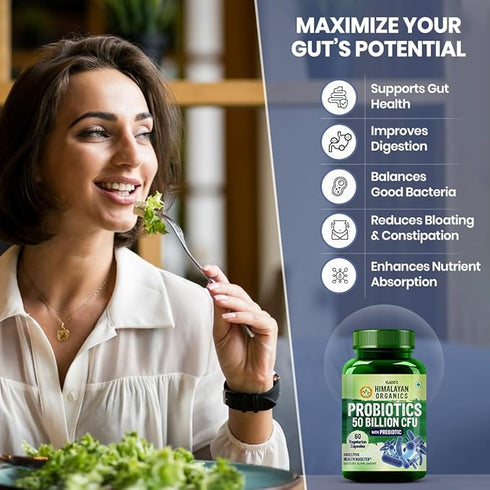 Himalayan Organics Probiotics Supplement 50-Billion