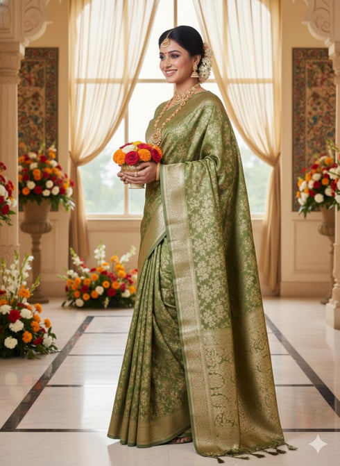 Vasthrlay Banarasi Traditional Unstitched Traditional