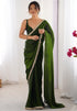 Vasthrlay Lavender Sequins Unstitched Saree