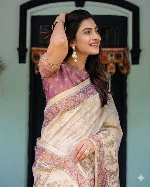 Vasthrlay Printed Handloom Unstitched