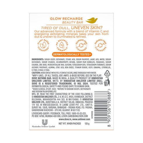 Dove Glow Recharge Serum Beauty Bar