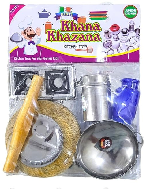 SHAKTISM Steel Kitchen Set Toys for Kids