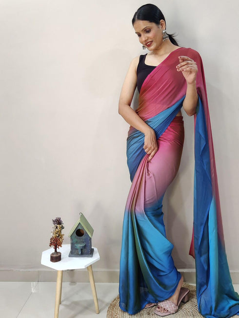 Vasthrlay Blouse Teal Saree
