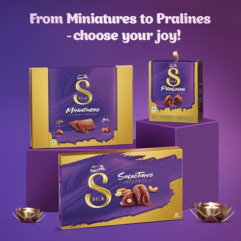 Cadbury Dairy Milk Silk Miniatures Chocolate Gift Pack 90g