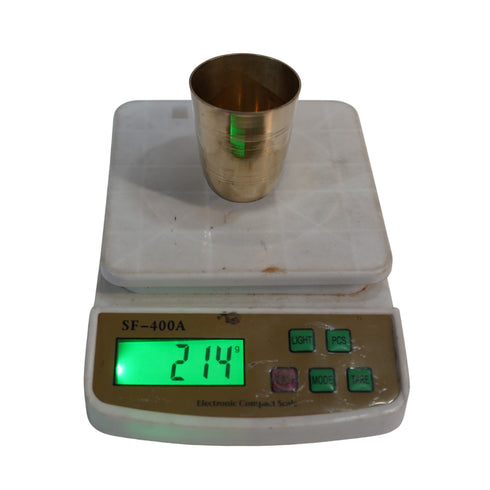 Pure Brass Bell Shape Water Glass | Pack of 2