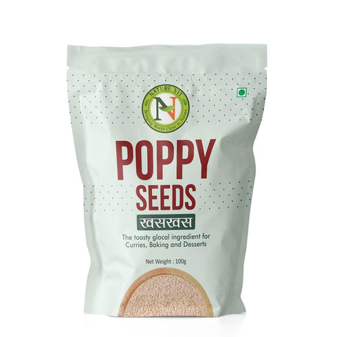 NatureVit White Khus Khus Seeds | Pure & Premium | Poppy Seeds | Rich in Calcium, Fiber & Healthy Fats