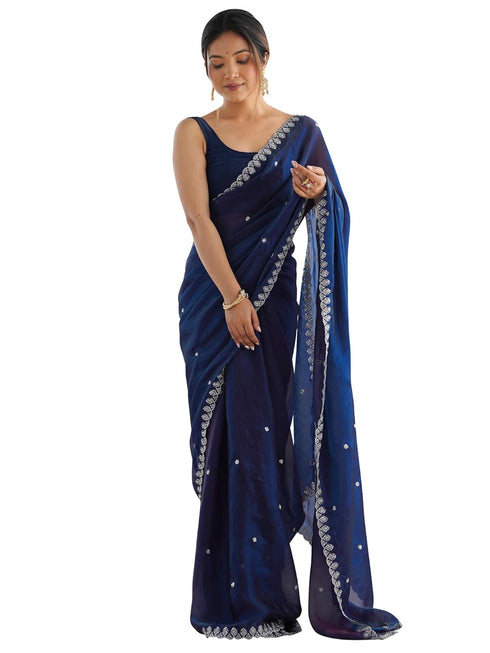 Vasthrlay Metallic Unstitched Designer Rt Ethnic Wear