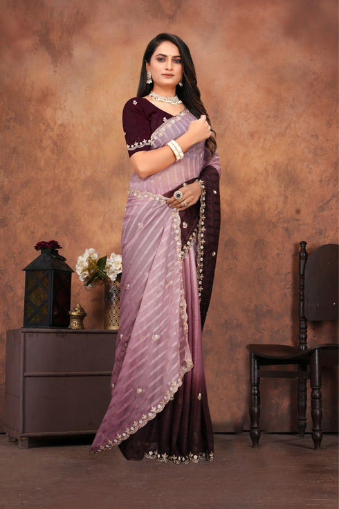 Vasthrlay Designer Embroidered Elegant Cutwork