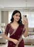 Vasthrlay Georgette Embroidery Saree Embellishments