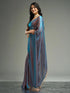 Vasthrlay Sky Blue Unstitched Saree
