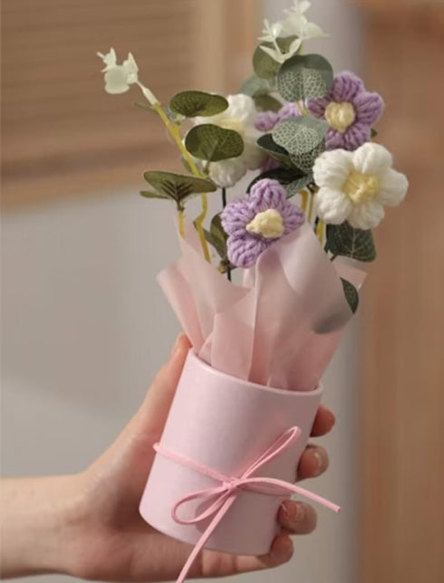 Artificial Crochet Flower Bouquet