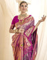 Vasthrlay Paithani Jacquard Unstitched Pink Saree
