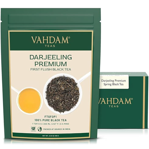 Vahdam Tea Castleton Premium Darjeeling First Flush Black Tea