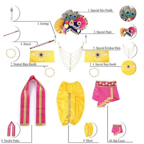 Shri Krishna dress for Baby Boy