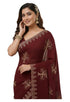 Vasthrlay Georgette Traditional Az Ys Pehenva Brown Rr Ethnic Wear