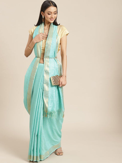 Vasthrlay Bhagalpuri Unstitched Saree