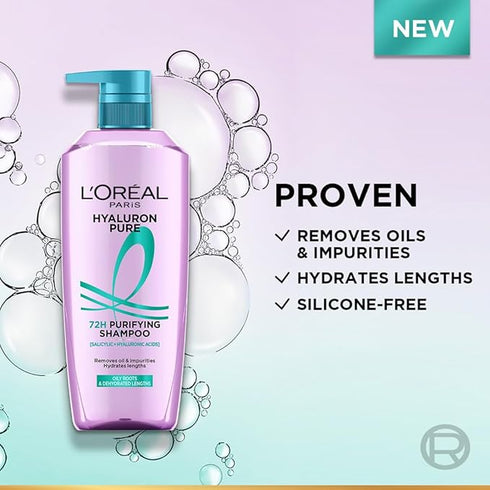 L’Oréal Paris Hyaluron Pure 72H Purifying Shampoo